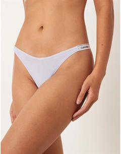 Трусики-стринги Icon Logo в непринужденном синем цвете Calvin klein