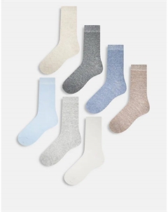 Носки, 7 пар, нейтральные, синего цвета Lindex