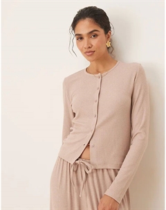 Кардиган для дома в рубчик, микс и подбор цвета кремового цвета Asos design