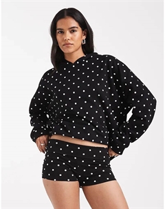 Шорты Chelsie polka dot sweat, черный Edikted