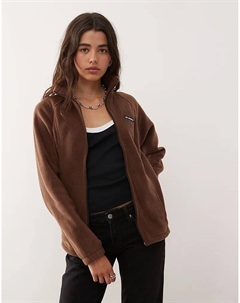 Флисовая кофта Benton Springs с застежкой-молнией коричневого цвета Columbia