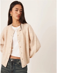 Вила супермягкий трикотажный кардиган из натурального меланжа Vila