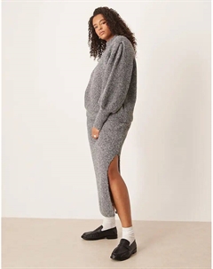 Пышная макси-юбка DESIGN Curve цвета «уголь» Asos