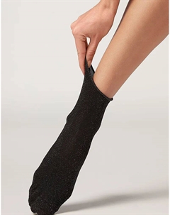 Носки Glitter в цвете антрацитово-черный Calzedonia