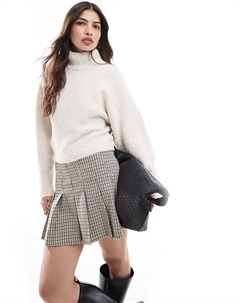 Джемпер с высоким воротом кремового цвета Pieces