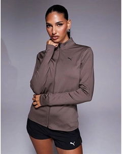 Коричневая кофта Strong на молнии Puma