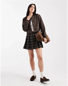 Куртка-бомбер шоколадно-коричневого цвета Vero moda