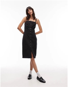 Джинсовое платье-бюстье миди черного цвета Levi's®