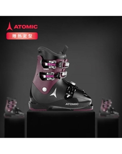 Детские горнолыжные ботинки 2425 новые для юных спортсменов, двойные лыжные ботинки, черный и фиолетовый, для детей постарше, HAWX KIDS 3*AE502 22 -22.5 Atomic