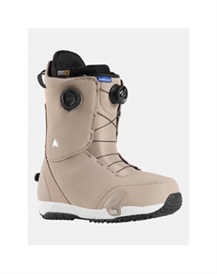 LOBODUN быстросъемные горнолыжные ботинки, модель step on 2024-2025, для сноуборда, плоский цветочный карвинг фотон стайл.5, расцветка свот грей-браун, размер 40 Burton