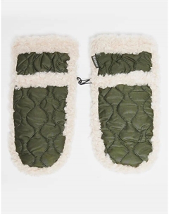 Водонепроницаемые варежки Marnie оливково-зеленого цвета Barbour