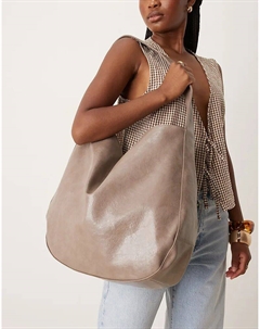 Сумка-тоут серого цвета Asos design