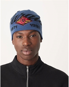 Темно-синяя вязаная шапка с изображением черепа Paraiso Asos design