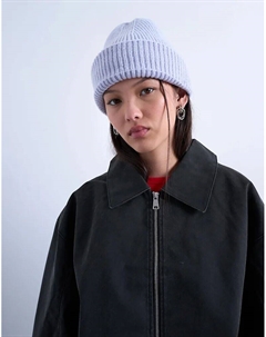 Ребристая шапка-бини Henry сиреневого цвета Topshop