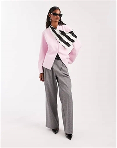 Атласный платок в черную полоску Asos design