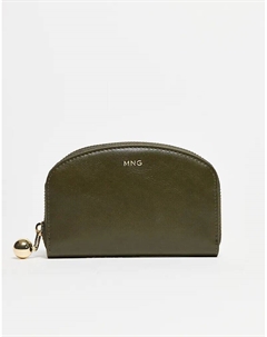 Классический кошелек для монет цвета хаки Mango