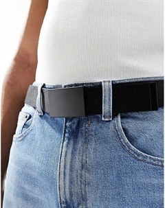 Ремень с матовой черной пряжкой черного цвета Asos design