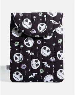 Чехол для ноутбука "Лондонский кошмар перед Рождеством" 16""" в черном цвете Skinnydip