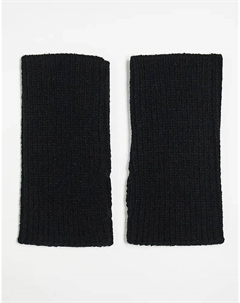 Черные короткие перчатки с подогревом для ладоней Asos design