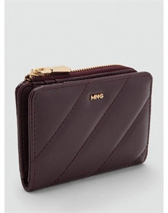 Диагональный стеганый кошелек, Dark Red Mango