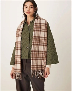 Зимний шарф с рисунком медведя в кремовом цвете Polo ralph lauren