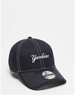 Кепка NY Yankees 9twenty с контрастной строчкой черного цвета New era