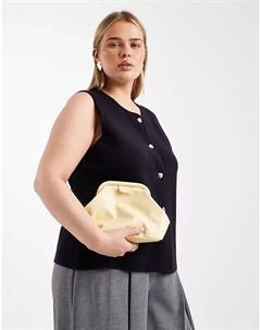 Мини-сумка-клатч цвета пахты Asos design