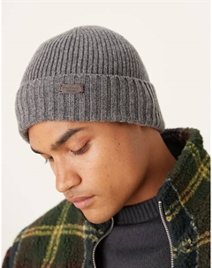 Шапка-бини Carlton серого цвета Barbour