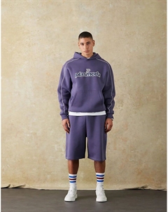 Баскетбольные шорты со спортивным прорезиненным принтом темно-синего цвета Asos design