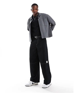 Свободная куртка свободного кроя серого цвета Asos design