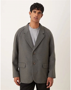 Свободный блейзер угольного цвета Asos design