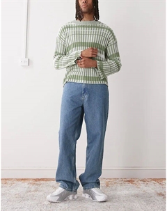 Джинсы Galaxy свободного кроя классического синего цвета Weekday