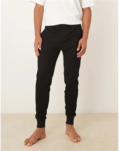 Черные спортивные брюки с логотипом и вафельной отделкой Polo ralph lauren