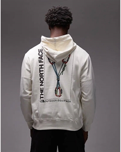 Свободная толстовка с логотипом Explore Gear унисекс в цвете «кремовый» The north face