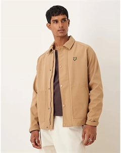 Рабочая куртка из софтшелла цвета тигровый глаз Lyle & scott