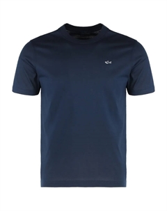 Футболка с круглым вырезом и логотипом, синий Paul & shark