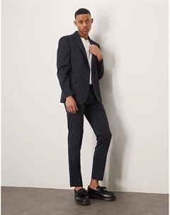 Узкий пиджак темно-синего цвета Asos design