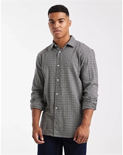 Рубашка свободного кроя в зеленую клетку Jack & jones