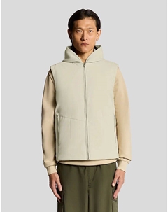 Стеганый жилет из ракушки серо-коричневого цвета Lyle & scott