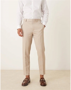 Элегантные зауженные брюки цвета «песок» Asos design