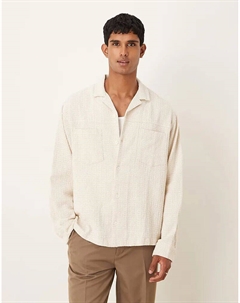 Рубашка свободного кроя Revere в мелкую клетку Asos design