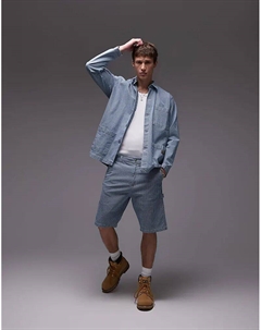 Плотницкие шорты в полоску из орехового дерева Cat wwr