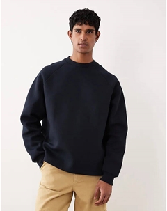 Плотная толстовка темно-синего цвета Asos design