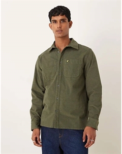 Вельветовая рубашка в глубоких принтах Lyle & scott