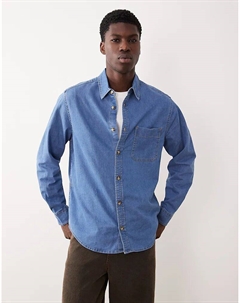 Джинсовая рубашка синего цвета Asos design