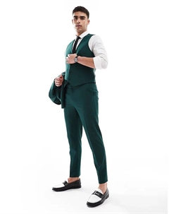 Зауженные брюки темно-зеленого цвета Asos design