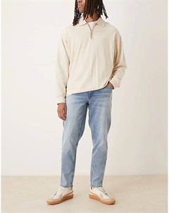 Зауженные джинсы эластичного кроя, средне-синего цвета Asos design