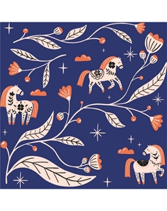 Бумага для подарочной упаковки Lucky, синий, 70х100 см Be smart