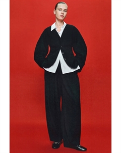 Брюки-бананы костюмные со складками Befree