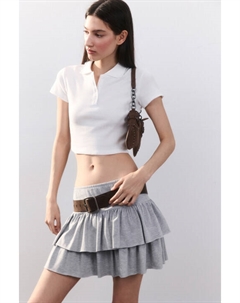 Джемпер-поло укороченный в рубчик Befree